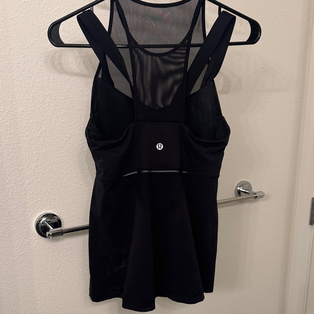 Lululemon Athletica Black Mesh Tank Top